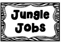 Animal Print Jungle Theme Job Cards Clip Chart Poster