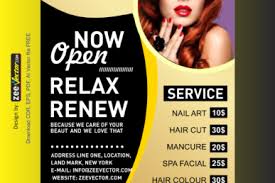 hair salon flyer templates free free