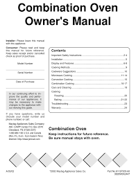 Guitar jack socket wiring diagram. Maytag Combination Oven Owner S Manual Pdf Download Manualslib