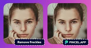 how to hide freckles on photo pincel