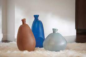 Sea Glass Vases Project Krylon Spray