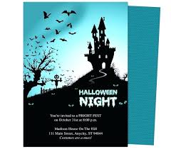Printable Halloween Party Invitation Template Free Templates