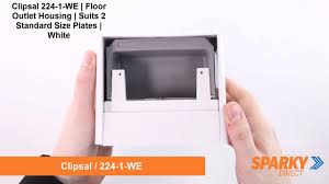 clipsal 224 1 we floor outlet housing