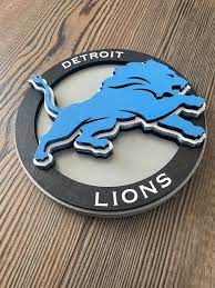 Detroit Lions Wall Art 3 D Lions Sign