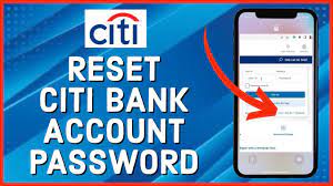 how to reset citibank banking