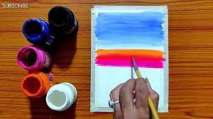 Simple Art Poster Colours Painting How