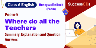 cl 6 english poem 5 explanation