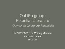 ppt oulipo group potential