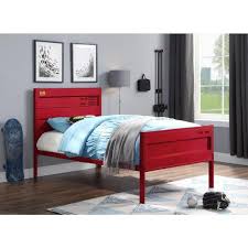 Red interior design stock a wide range of bedroom furniture, including: Acme Furniture Cargo Red Twin Bed 35950t The Home Depot