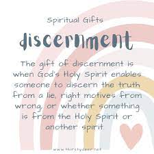 spiritual gifts discernment thirsty deer