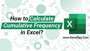 calculate ulative frequency in excel