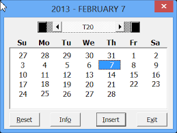 use this free excel date picker to