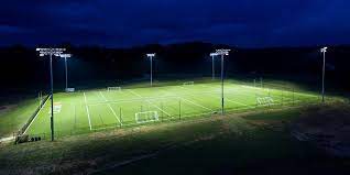 outdoor football field lighting layout