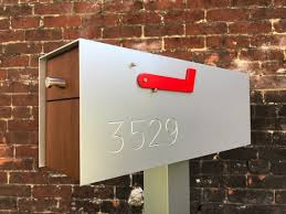 Mailbox With Engraved Address Numbers