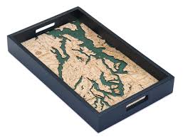 Puget Sound Wood Chart Serving Tray