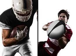 american football and rugby