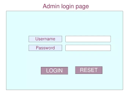 ppt admin login page powerpoint