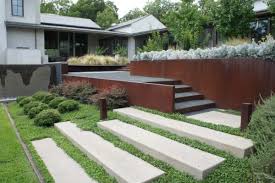 Corten Steel Retaining Wall