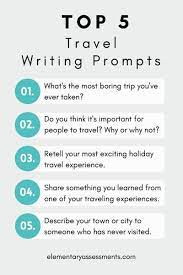 50 fun travel writing prompts