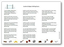 The bridge offers the songwriter an opportunity to insert a twist to the story, lyrically. London Bridge Is Falling Down Song And Lyrics Nursery Rhyme