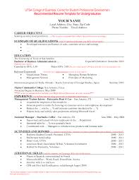 College Student Resume Example Resume Samples     