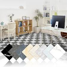 4x marble vinyl floor tiles stickers