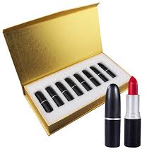 oem 8 color gold lipstick set holiday