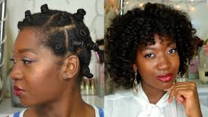 heatless curls overnight bantu knot out on wet hair feat