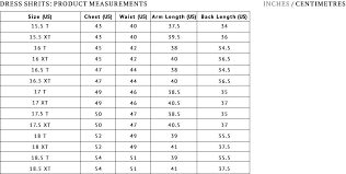 Tall Mens Clothing Size Chart American Tall