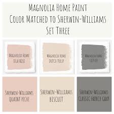 Joanna Gaines Magnolia Home Paint Color Matched To Sherwin