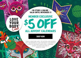 The Body Shop Canada Save 5 On All Canadian Advent