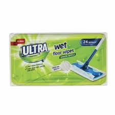 coles ultra wet floor wipes green