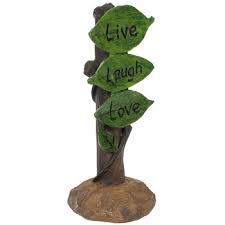 Live Laugh Love Leaves Sign Hobby