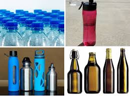 plastic vs glass vs metal water bottles