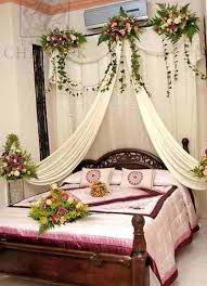 Romantic bedroom decoration ideas for wedding night is one of the most attractive function. Desain Pernikahan Wedding Night Room Decoration In India