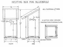 Bluebird Nest Box Bluebird Box Plans