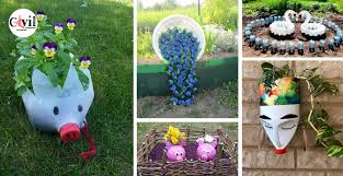 Amazing Crafts For The Garden From