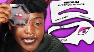 people try eye makeup stencils you