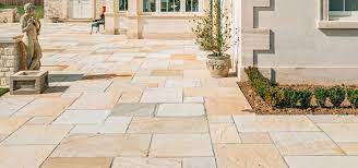Patio With Natural Stone Paving