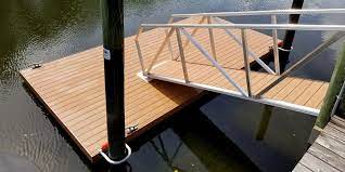 attaching a floating dock