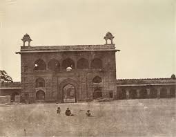 Naqqar or Naubhat Khana within Red Fort (Lal Qula) Complex, Delhi - 1858 -  Old Indian Photos