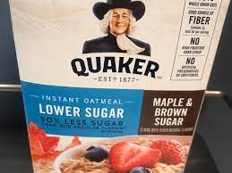 lower sugar instant oatmeal maple