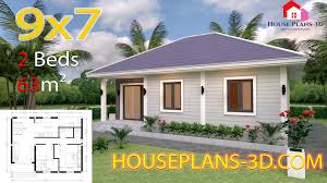 house plans 9x7 with 2 bedrooms hip