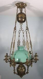 Pr lrg antique 19thc cut to clear b. Antique Hanging Oil Lamps Ideas On Foter