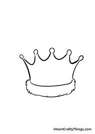 crown drawing how to draw a crown