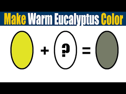 Color Mixing To Make Warm Eucalyptus