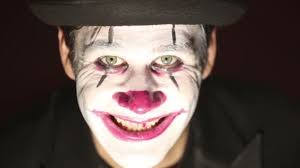 scary man clown makeup looks camera
