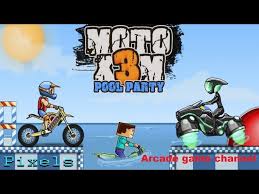 moto x3m pool party full gameplay