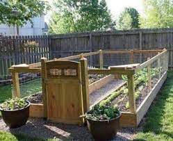 Raised And Enclosed Garden Bed Fenced