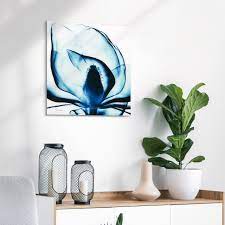 Blue Magnolia X Ray Flower Wall Art